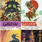 Quelques couvertures de Fiction et Galaxie. Druillet réalisait également les illustrations des livres de la collection Opta.