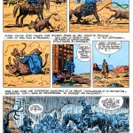 Extrzit de « Les Vieilles histoires de tonton J.C. » : trois pages publiées dans un Spécial western de Tintin, en 1979.