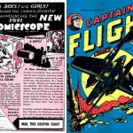 Une publicité pour Comicscope + Captain Flight Comics.