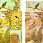 À gauche : la première planche version Panini. À droite : la même dans la nouvelle édition d’Urban Comics. Étonnant, non ?