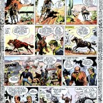 Planche gag de Jean Giraud et Jean-Michel Charlier réalisée à l'occasion du numéro spécial 1er avril de Pilote (le n°232 du 2 avril 1964). Cette planche ne sera évidemment pas reprise dans l'album « Fort Navajo ».