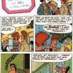 Première page de Le Surdoué (récit de quatre planches scénarisées par Toldac et Makyo) dans le n°2579 de Spirou, en 1987.