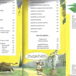 Illustrations de Will (datant de 1995) pour le menu d'un restaurant belge. Merci à Jean-Pierre Verheylewegen pour nous avoir communiqué ce document extraordinaire et peu connu !