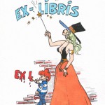Ex-libris pour la librairie L'Autre Monde.