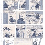 Publicité pour les pneus Englebert publiée dans Tintin, en 1959.