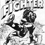 Le concept de « Night Fighter », réalisé à partir d’un dessin inutilisé de « Fighting American » (on reconnait le Side-Kick Speedboy).