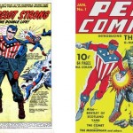 Splash de Double Life of Private Strong 1 + Pep Comics 1 (octobre 1940).