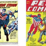 Splash de Double Life of Private Strong 1 + Pep Comics 1 (octobre 1940).