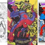La couverture de Marvelmania n°5 (Jack a encore oublié de dessiner le sigle de Spider-Man sur sa poitrine) + Posters Marvelmania de Kirby (inédit), repris par Romita.