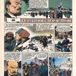 Première des douze pages de « Lénine et la grande révolution » (scénario de Roger Lécureux) publiées dans le n°1180 du 14 décembre 1967 de Vaillant.