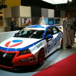 La célèbre Vaillante, sur le stand TF1 - Eurosport, au Mondial de l'Automobile 2012