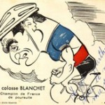 Caricature réalisée par le sportif André Caza.