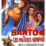 Affiche pour " Superman contre les femmes vampires " ("Santo vs. las mujeres vampiro"), film mexicain d'Alfonso Corona Blake (1962)