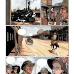 Une page du premier tome de « Carlisle » mise en couleurs.