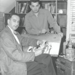Simon & Kirby, du temps de leur collaboration dans les années 1950.