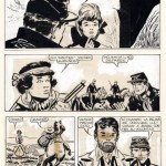 Planche originale d'Hugo Pratt pour « Sgt. Kirk ».