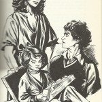 Illustration pour « Le Buveur de vent » de Dominique Ménager, pour la collection Signe de piste, en 1978,.