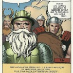 Après... Regardez bien et comparez avec la case originale la fossette de la joue de Thor, les traits du casque et de ses ailes, et les traits de fourrure et d'armure d'Odin...