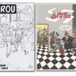 Crayonné pour l'album majing-of (inclu dans le coffret Bruno Graff, 2010) et ex-libris de Yann réalisé en 1983 à l'occasion d'une expo sur Spirou (la Galerie Sans-Titre de Bruxelles).