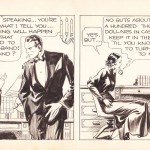 Un strip original de « Secret Agent X-9 » d’Alex Raymond.