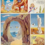 Détournements des oeuvres de Max Ernst et de Salvador Dali dans « Alice au pays des surréalistes », 7 pages publiées dans le n° 700 de Pilote, le 5 avril 1973.