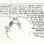 Dessin et texte de Daniel Bardet pour les 40 des éditions Glénat.