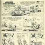 La première planche originale de « Vacances sans histoires ».