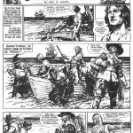 Une page originale de « Captain Flame » par Septimus Edwin Scott et Leonard Mattews publiée dans Knock-Out, en 1949.