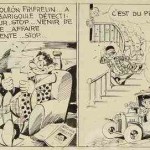 Strip original de « Jules Barigoule détective amateur ».