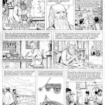 Planche originale d'un récit historique de Philippe Delaby, sur scénario d'Yves Duval, publié dans Tintin.