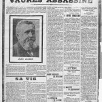 La mort de Jaurès en une de L'Humanité, le 1er août 1914.