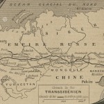 Carte du chemin de fer transsiberien en 1902