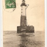 Le phare d'Ar-Men (photo et plan en coupe)