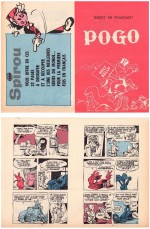 Couverture et extrait du mini-récit paru dans Le Journal de Spirou en 1967.