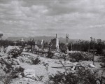 Quelques tombes éparses : cimetière de Terlingua (Texas)