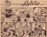 Un extrait d'une page de gags de « Sylvie » datant de 1953 : peut-être un scénario de Charlier ,