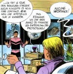 Zoom sur la boucle de ceinture fantaisie de « Terran Stone » et hommage discret à Franquin dans « Ceux du Khandôr ».