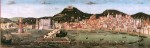 Vue de Naples par Tavola Strozzi (1470). Musée San Martino à Naples