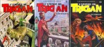Les tomes 10 à 12 de « L’Empire de Trigan » chez Glénat, publiés entre 1987 et 1989.