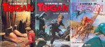 Les tomes 7 à 9 de « L’Empire de Trigan » chez Glénat, publiés entre 1984 et 1986.