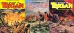 Les tomes 1 à 3 de « L’Empire de Trigan » chez Glénat, publiés entre 1982 et 1983.