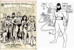 Une couverture originale pour un giant-size DC de Super Friends + Un concept arts pour Hanna Barbara (“Space Ghost”).