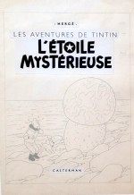 Une des « mises en page » réalisées par Hergé pour les couvertures.