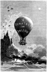 Gravure d'Edouard Riou pour Cinq semaines en ballon par Jules Verne (éd. J. Hetzel & Cie, Paris 1863)