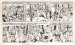 Extrait d'une planche originale d'Étienne Le Rallic pour « Cadet Rousselle ».