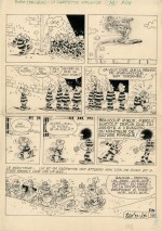 Une planche originale de « Bobo » poar Paul Deliège.