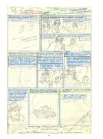 Synopsis de Jacobs pour la planche 21 du tome 2 : un bon exemple du matériel laissé à Bob De Moor