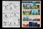 « L'Île noire » page 25 : comparaison entre la version de 1938 et celle de 1965.