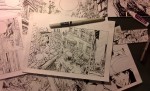 Le travail de N. Bara : l'encrage