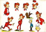 Études réalisées à la demande d'André Franquin pour une éventuelle reprise (non aboutie) des aventures de Spirou, en 1968.